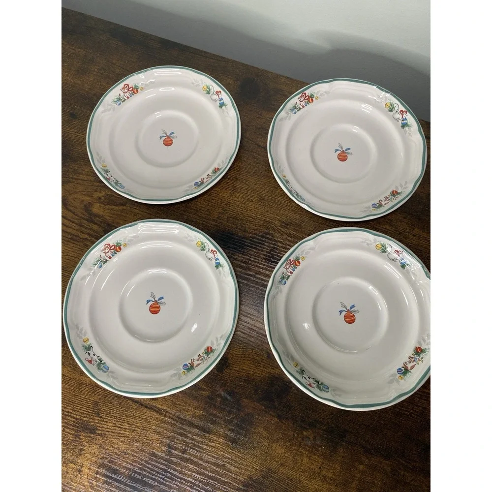 International Country Christmas Saucers 6.25